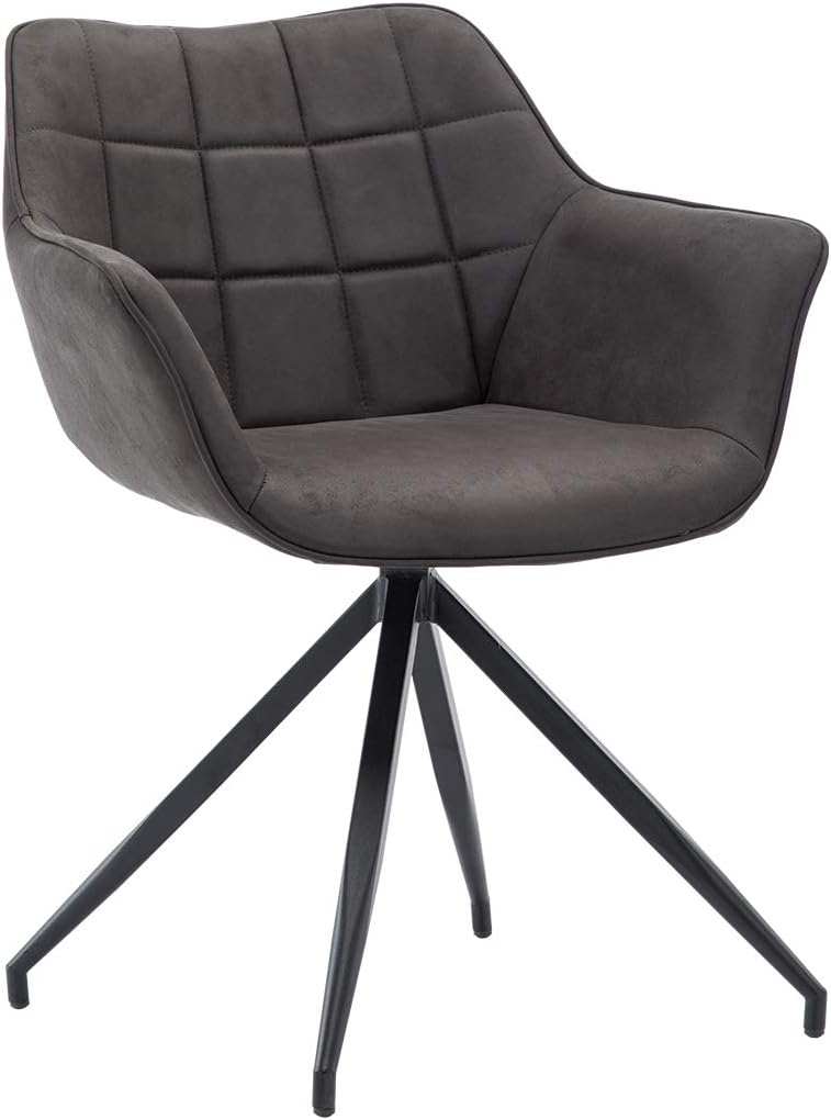 Modern Arm Chairs,Accent Chair for Home Office Living Room Bedroom Dining Room Vanity Dark Grey
