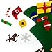 DIY Christmas Tree Set, Felt Xmas Tree Set (3.28 x 2.52 FT) with 32 Pcs Ornaments, Safe 100% Felt Fabric Material, Recyclable Christmas Decorations Wall Hanging Decoration, Perfect Xmas Gift for kids