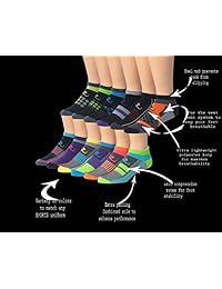 ronnox 12-pairs de la mujer corte bajo calcetines de & Athletic Performance Tab