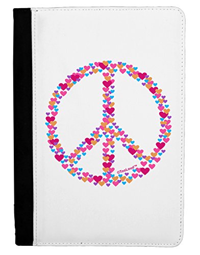 TooLoud Peace Sign Hearts Ipad Mini Fold Stand Case - Black