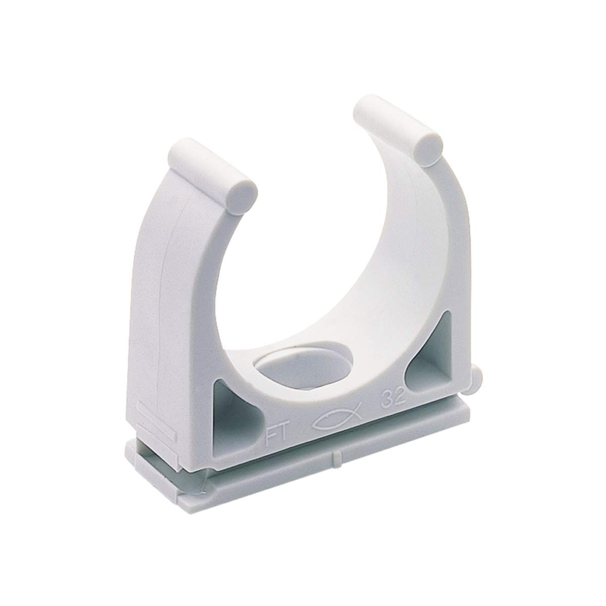 FISCHER 098816 Pipe Clip, Grey