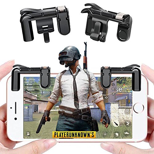 PUBG Mobile Controller, Mobile Game Controllers Fire and Aim L1R1 Trigger Buttons for PUBG Mobile/Knives Out/Rules of Survial - B003