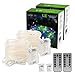 LE LED Rope Lights, Remote, Battery Powered, RGB Dimmable Waterproof 33 ft 120 LED Indoor Outdoor Light Ropes and Strings for Deck, Patio, Bedroom, Boat, Camping, Landscape Lighting and More Pack of 2