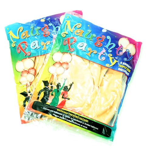 Naughty Boobie Party Balloons - Flesh
