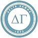Delta Gamma 3" Seal Sticker
