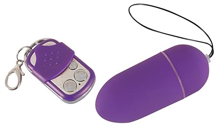 ORION Vibro-Ei Silky - starker Bullet-Vibrator mit Funk-Fernbedienung - kabelloses, leises Vibrator-Ei mit 10 Vibrationsprogrammen (Lila)