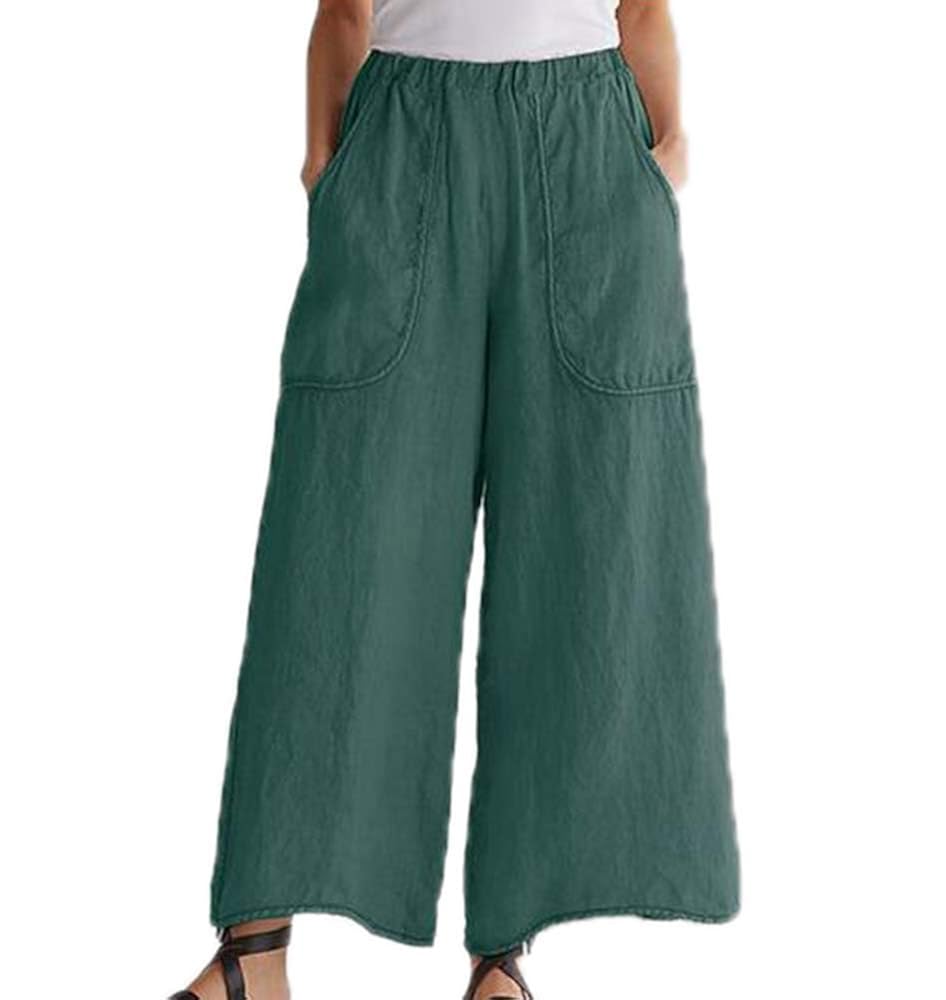 Ropa Hibasing Pantalones Holgados Para Mujer Pantalones De Algodon