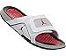 Nike Men's Jordan Hydro IV Retro White/Fire Red/Black/Tech Grey Sandal 10 Men US