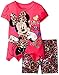 Disney Baby Girls' Minnie Mouse Bike Short Set with Top, Light Pink, 12 Months