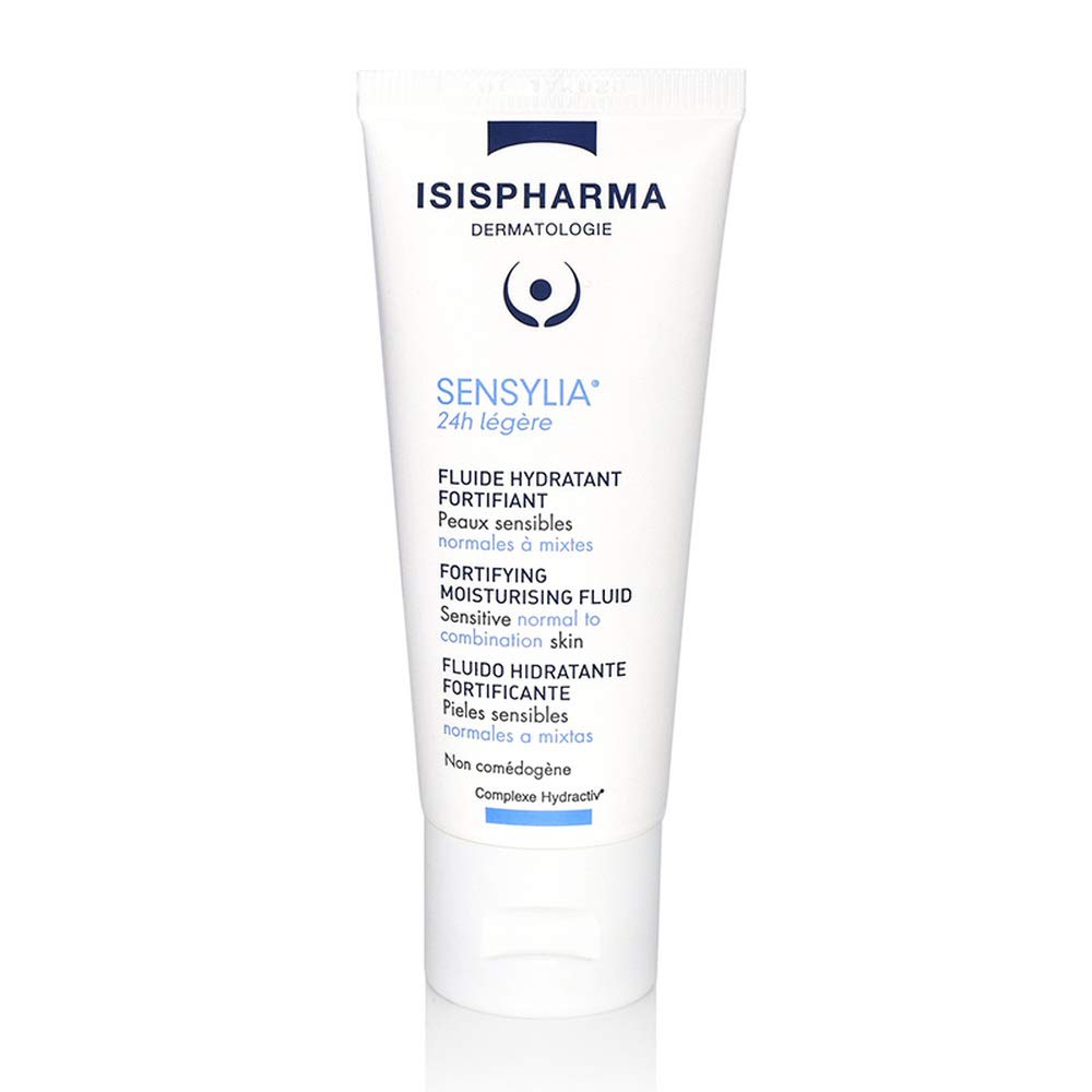 ISISPHARMA SENSYLIA Moisturizing Cream 40 ml - Face cream for Normal to Sensitive skin - Nourishing fluid and Mattifying texture - Family Size face moisturizer - Glass skin Effect - Made in France