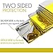 Zenwells Solar Blankets 5 Pack – Mylar Thermal First Aid Blanket for Emergency Survival Kit, Car Tactical Gear, Outdoor, Hiking, Backpack, Travel, Disaster Preparedness Equipment Plus Whistle!thumb 1
