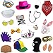Tigerdoe Photo Booth Props - Photo Booth Parties - 14 Assorted Dress Up Costume Accessories