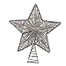 Kurt Adler 10-Inch Silver Star Treetop with 20 Mini UL Lights