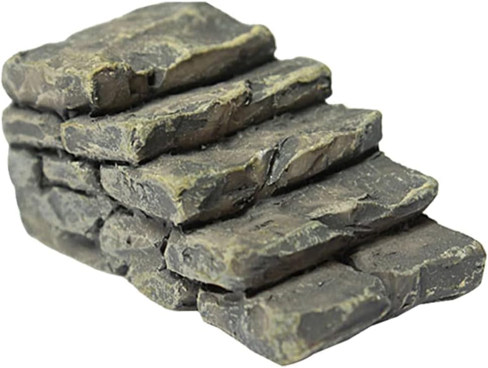 Miniature Resin Bridge Straight Stairs Stone Steps Garden Fairy Ornament Flower Pot Plant Micro Landscaping Decor Bonsai Craft Outdoor Décor Outdoor Statues