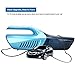 Reserwa Car Vacuum 12V 80W Wet Dry Car Vacuum Cleaner 2 in 1 Portable Car Vaccum Handheld Vacuum Car 14.7FT(4.5M) Power Cord with LED Light One Carry Bag and One Cleaning Brush (Blue)