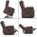 BONZY Lift Recliner Contemporary Power Lift Chair Soft and Warm Fabric with Remote Control for Gentle Motor, Chocolate