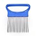 BeeSpring Onion Holder Slicer Stainless Steel Prongs Vegetable Tomato Cutter Kitchen Tool