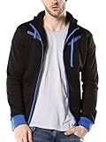 MINSNOWLER Mens Zipper Jacket Coat Hoodie Hooed Zip Hoodies Outwear Sweatshirts