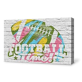 Canvas Wall Art for Living Room,Bedroom Home Artwork Paintings Super Bowl Ready to Hang - 12x18 inches