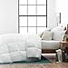 LUCID Alternative Comforter - Hypoallergenic - Down Alternative - Heavy Warmth - 400 GSM - Ultra Soft - 8 Duvet Loops - Machine Washable - California King