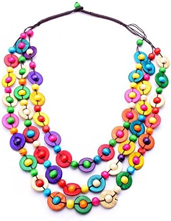 Bohemia Ethnic Long Necklace & Pendant Multi Layer Beads Jewelry Vintage Statement Handmade