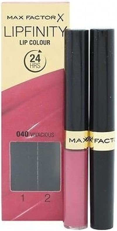 Max Factor Lipfinity Liquid Lip Colour 40 Vivacious 24 Hour Wear Matte Top Coat