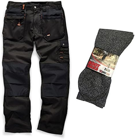 Scruffs Worker Plus Men's Work Trousers and Boot Socks