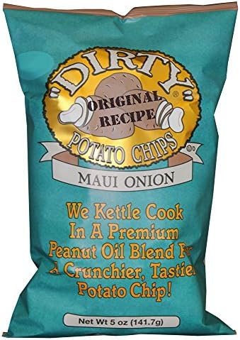 Dirty Kettle Chips Bag, Maui Onion, 5 oz., 12 Piece