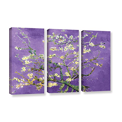 ArtWall purple flower home wall art decor canvas painting