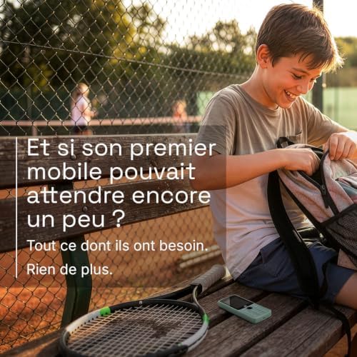 Wild Cool - Téléphone Basique pour déconnexion/1er Mobile, Menthe