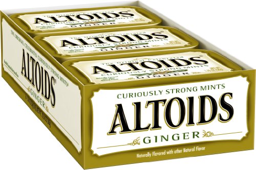Altoids Curiously Strong Mints, Ginger, 1.76-Ounce Tins (Pack of 12)