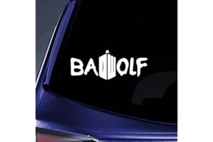 Bargain Max Decals - Whovian Bad Wolf DW - Sticker Decal Notebook Car Laptop 4" (White)