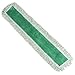 Zwipes Professional Premium Microfiber Dust Replacement Mop Pads with Fringe, 36 inch, 2-Pack, Green