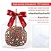 30 Pcs Candy Apple Box with Hole Top, Clear Gift Boxes, 4”x4”x4” DIY Plastic Boxes for Caramel Apples, Ornament Box for Wedding, Birthday, Party