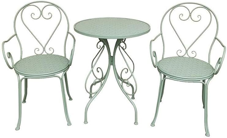 Flower Shop Side Tables Waterproof Anti Rust Leisure Table Cafe Milk Tea Shop End Tables Garden Furniture Coffee Tables Color Green Amazon Co Uk Kitchen Home