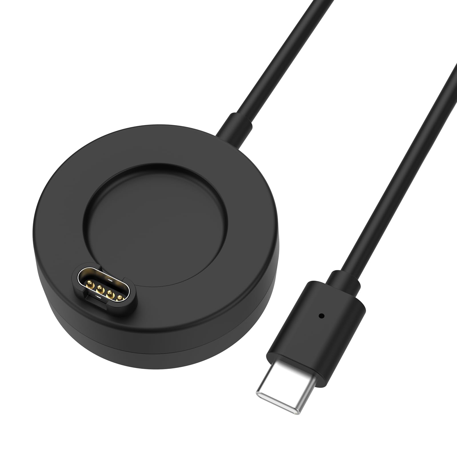 MoKo Ladegerät Kompatibel mit Garmin Fenix 8/7/7 Pro/7S/7S Pro/7X/6/5/5 Plus/5X/5X Plus/5S/Forerunner 965/945/645/970/570/Instinct/Venu 4, Magnetische Ladestation mit 1 m USB-C Ladekabel, Schwarz