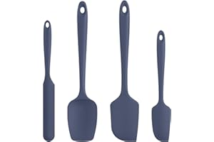 Heat Resistant Silicone Spatula Set: U-Taste 600ºF High Temp Seamless BPA-Free Food Grade Flexible Rubber Silicon Kitchen Coo