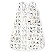 aden + anais Baby Sleeping Bag, 100% Cotton Muslin, Wearable Swaddle Blanket for Girls & Boys, Newborn Sleep Sack, Breathable & Lightweight, TOG Rating 1.0, Paper Tales- Alpha, 0-6 Months