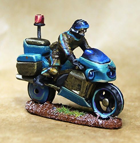 Post-Apocalyptic, Motorbikes, Police Bike And Rider Future Skirmish, Warhammer