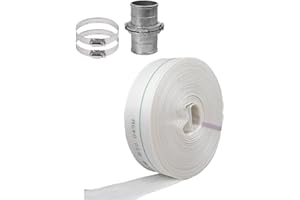 Reinforced Drain Hose, Lay Flat Hose 3 Inches 10-100 Meters for Pool Backwash Fire Water Transfer(10meter)