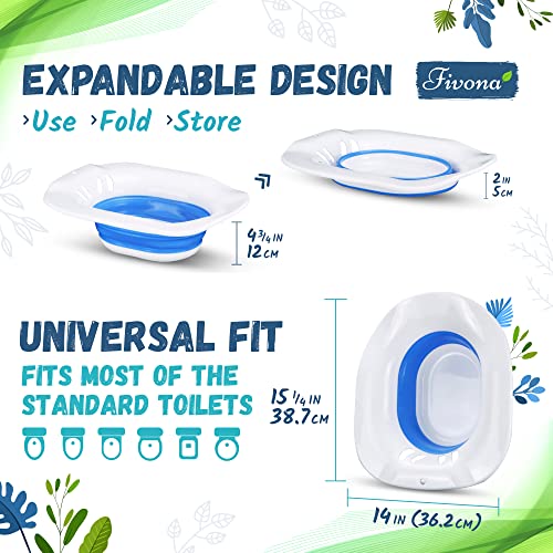 Fivona 2in1 Sitz Bath Soak Kit Over The Toilet Seat with Epsom Salt