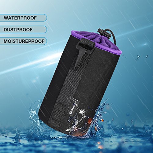 Powerextra-4-Pack-Lens-Case-Lens-Pouch-Bag-with-Thick-Protective-Neoprene-Soft-Plush-for-DSLR-Camera-Lens-Canon-Nikon-Sony-Pentax-Olympus-Panasonicetc-Includes-Small-Medium-Large-X-Large