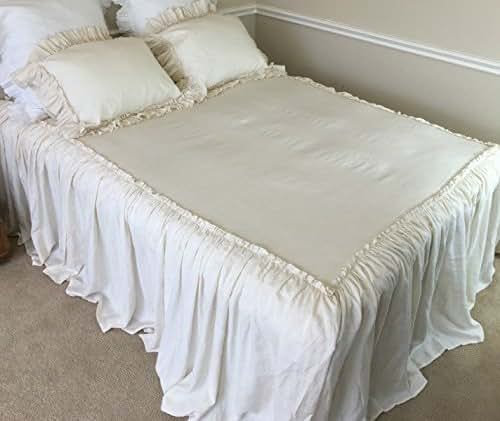 Amazon.com: Bedspread with ruffle drop and mini. ruffles