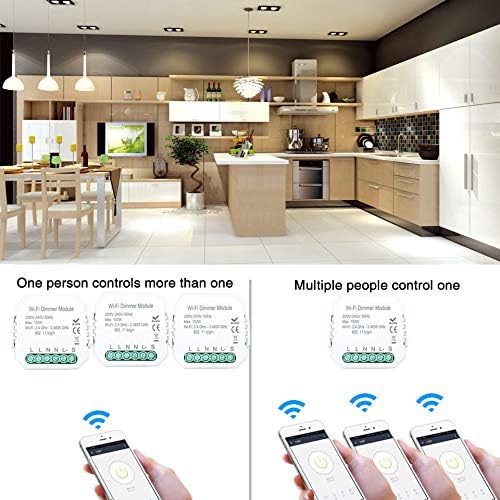 Intelligenter DIY Schalter fr DIY Modul Smart LifeTuya APP Fernbedienung Kompatibel mit Alexa Echo Google Home 12 Way 1C dimmer