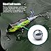 VTAVTA Topwater Whopper Plopper Frog Fishing Lures Bass Bait Hard Fishing Plopper Hook Soft Rotating Tail Fishing Tackle (Green-Yellow Combo)