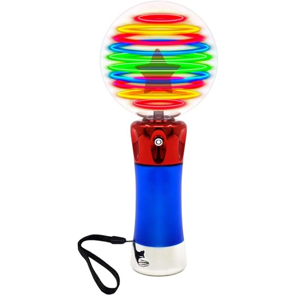 flashing panda meteor storm led changing pattern spinner wand