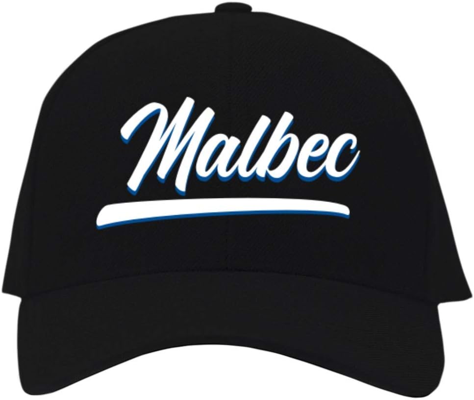 Eddany Malbec Baseball Retro Embroidered Baseball Cap Black