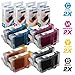 LD Compatible Ink Cartridge Replacement for Canon CLI8 (2 Black, 2 Cyan, 2 Magenta, 2 Yellow, 8-Pack) Compatible with PIXMA iP5200 iP5200R MP500 MP800 MP830 MP950 MP810 iP4300 MP530 iP6700D and More