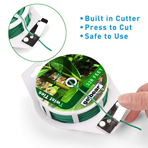 Garden Plant Twist Tie Reel, Reusable Plastic Ties, MultiUse Sturdy