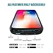 ALCLAP iPhone X Battery Case, 3600mAh Rechargeable Charger Case Portable Charging Case Compatible iPhone X /10 (5.8 inch)-Black